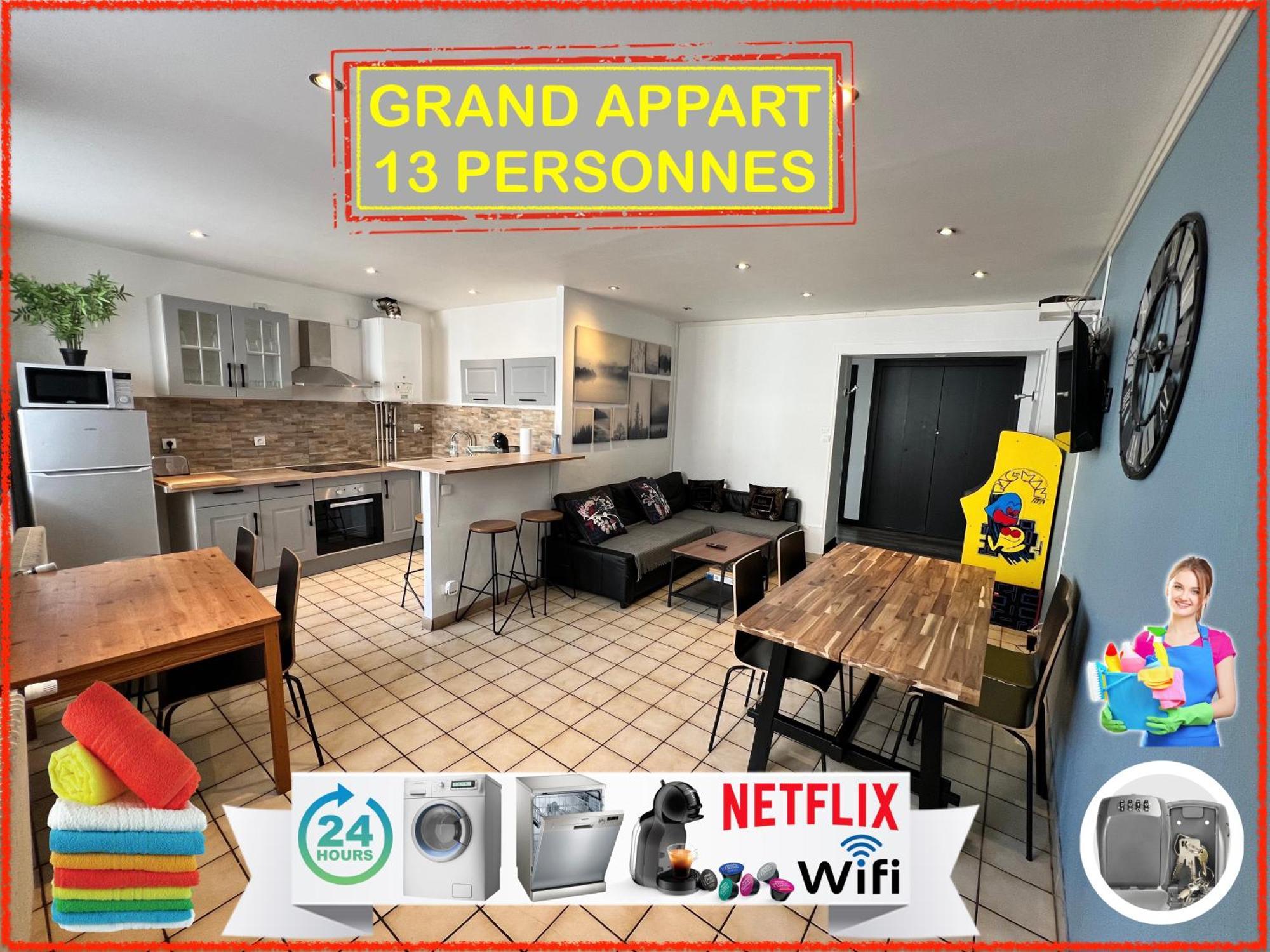 09 Chic & Cosy Grand Appart 4 Pieces 75M2 Hypercentre Wifi Smart Tv Netflix Saint-Etienne  Exterior photo